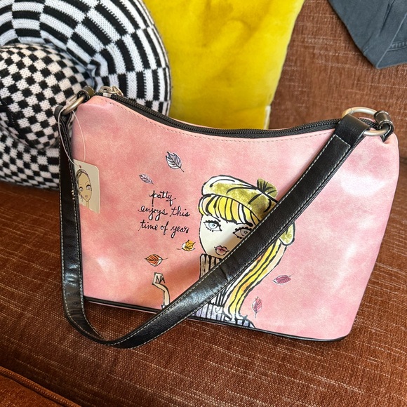 NWT Rare VTG Jeffrey Fulvimari Fall Foliage Shoulder Bag Autumn - Picture 2 of 9